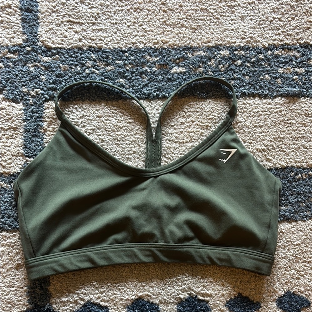 Gymshark Green Racerback Sports Bra